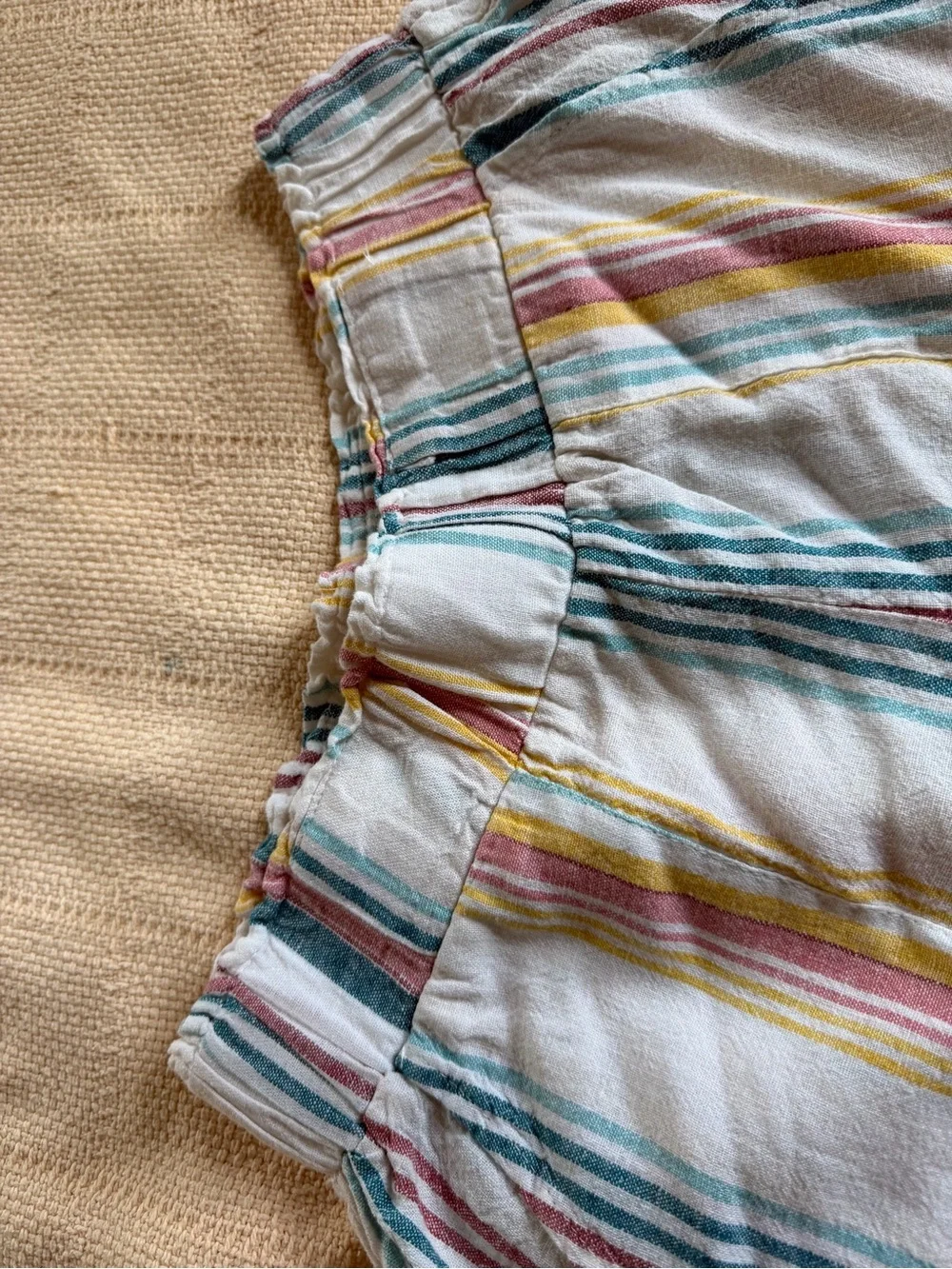 Indigo Rein Multicolor Striped High-Waist Shorts
